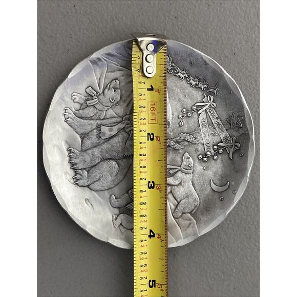 VTG Wendell August 1998 Forge Plate 75th Anniversary North Pole Christmas Polar - Picture 7 of 7